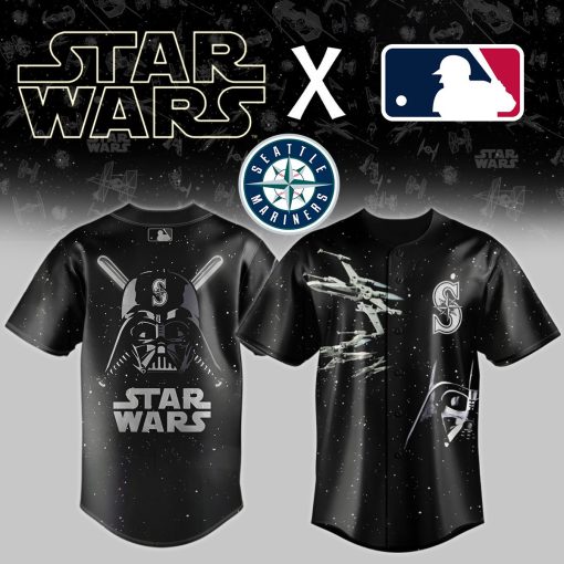 MLB x Star Wars Black Baseball Jersey