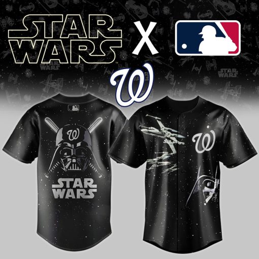MLB x Star Wars Black Baseball Jersey