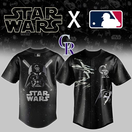 MLB x Star Wars Black Baseball Jersey