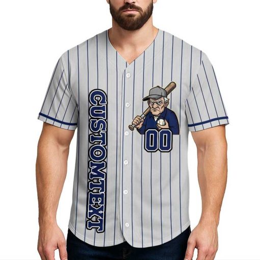 MVP Means Most Valuable Papa – Custom Text Number Baseball Jersey