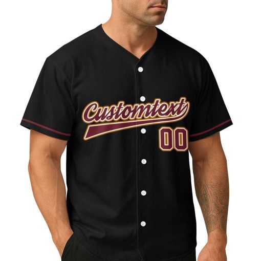 Time Baseball Critic Full-Time Dad – Custom Text Number Baseball Jersey