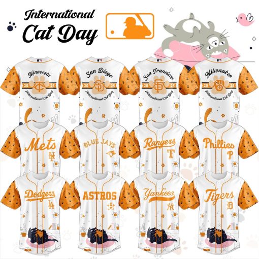 MLB x International Cat Day Baseball Jersey