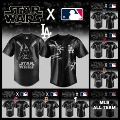 MLB x Star Wars Black Baseball Jersey