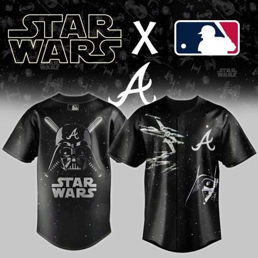 MLB x Star Wars Black Baseball Jersey
